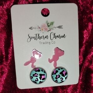 Pink and Blue Kids Earrings